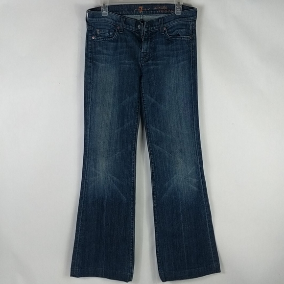 7 For All Mankind Denim - 7 for all mankind womens jean the slim trouser 28